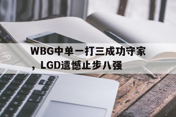 WBG中单一打三成功守家，LGD遗憾止步八强